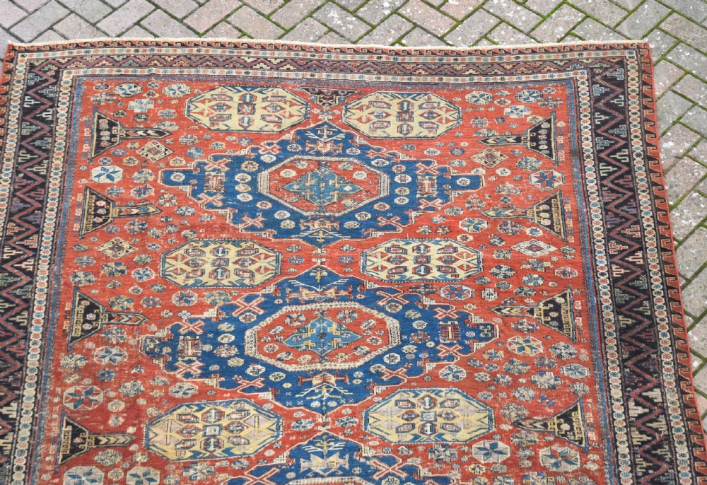 An antique Caucasian  Kuba Sumak carpet 289x203cm View V
