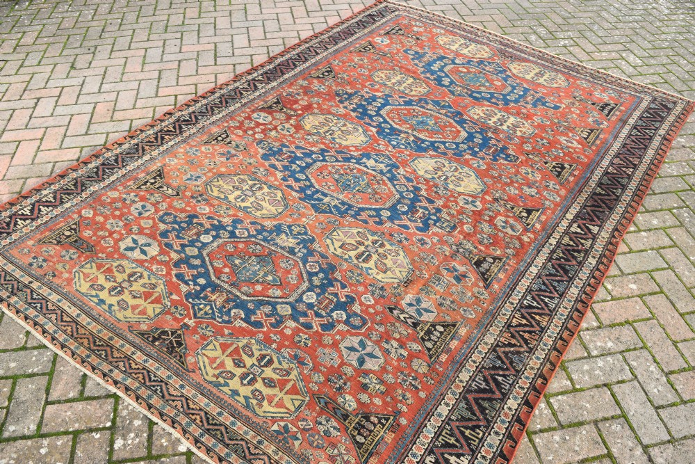 An antique Caucasian  Kuba Sumak carpet 289x203cm View VII