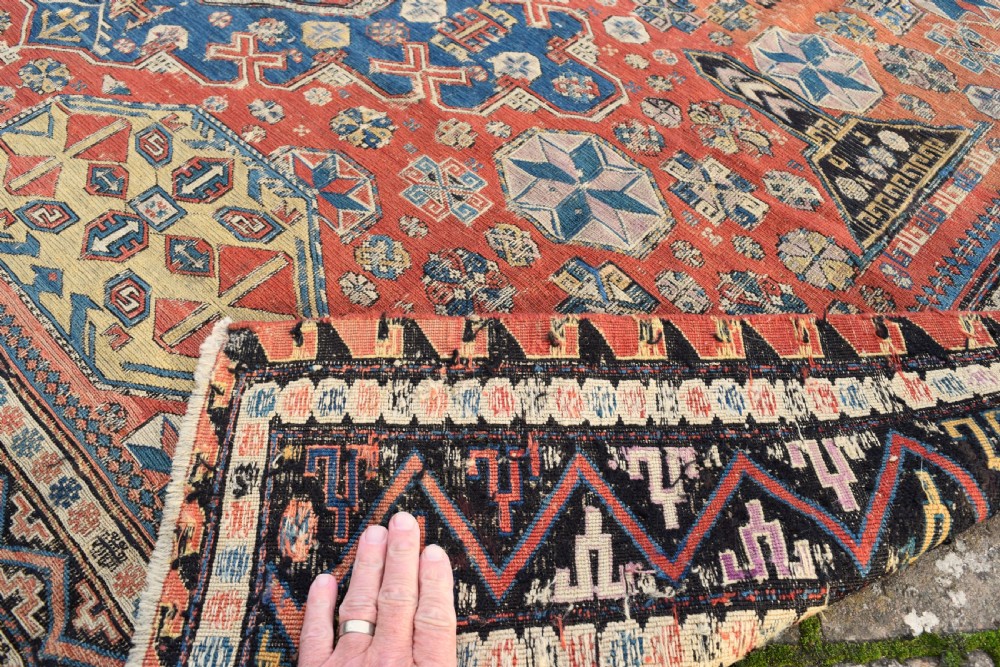 An antique Caucasian  Kuba Sumak carpet 289x203cm View XI