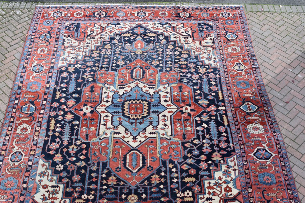 A very fine antique Serapi type Karaja over size carpet 483x350 cm View II