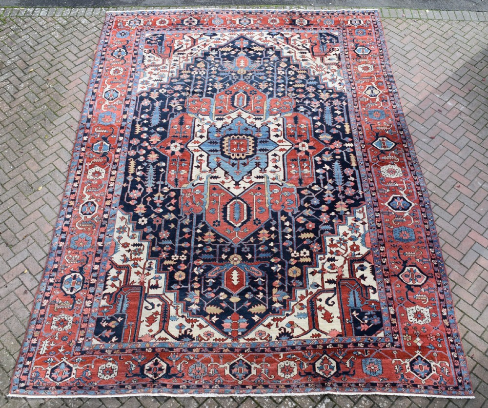 A very fine antique Serapi type Karaja over size carpet 483x350 cm View III