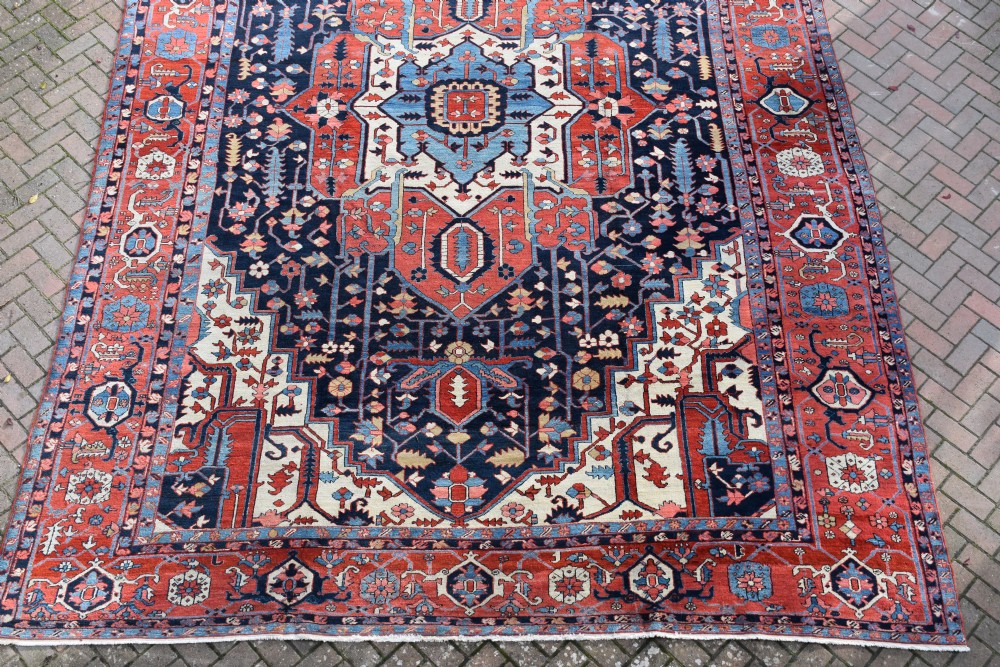 A very fine antique Serapi type Karaja over size carpet 483x350 cm View IV