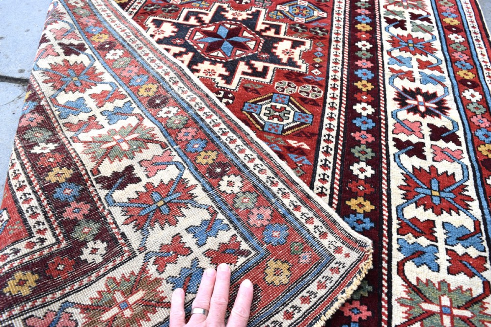 A fine antique Caucasian Leshgi rug 160x116 cm View VII