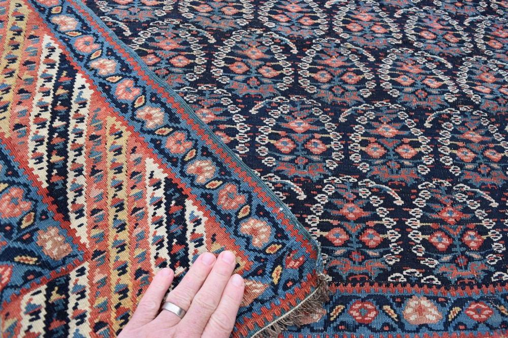 A good antique Senneh Kurd Kilim 176x146cm View VI