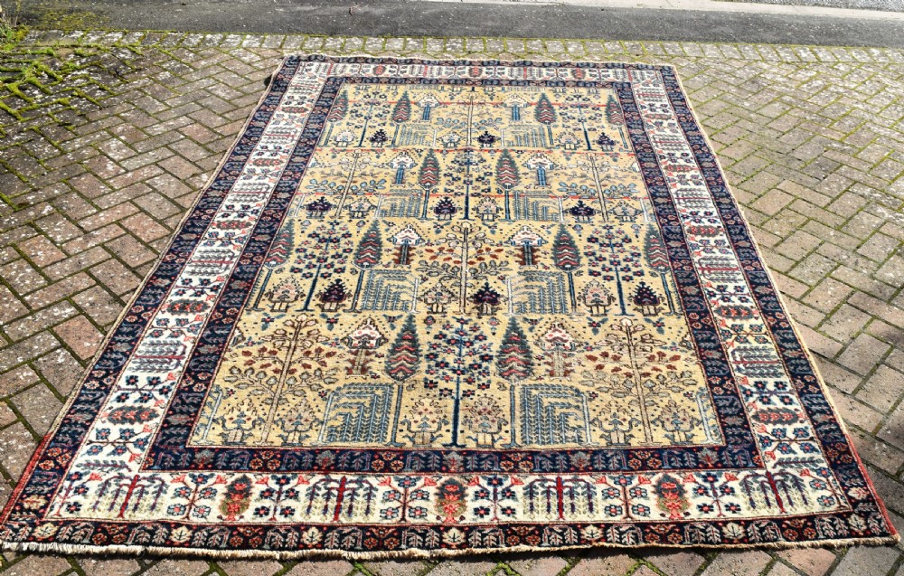 Antique Tabriz small carpet 277x190cm