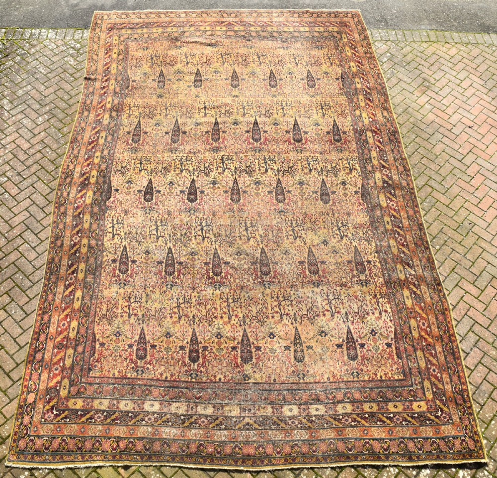 Early Kirman oversized carpet 538x303 cm