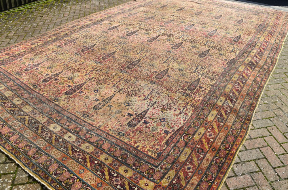 Early Kirman oversized carpet 538x303 cm View VII