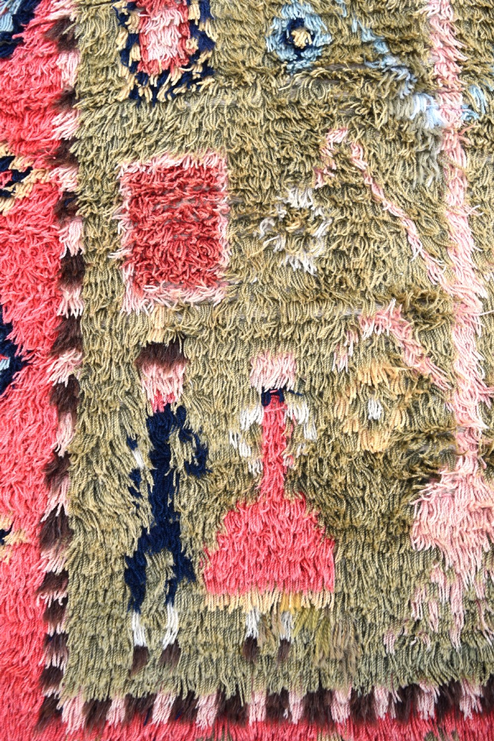 An early Finnish Rya wedding rug dated 1815 View II