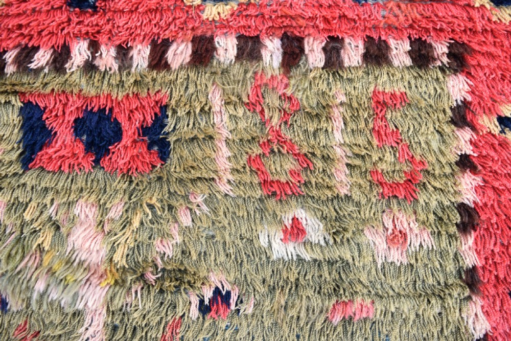 An early Finnish Rya wedding rug dated 1815 View IV