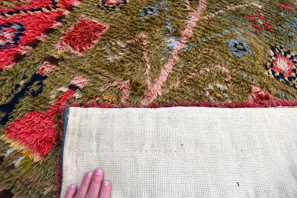 An early Finnish Rya wedding rug dated 1815 View V