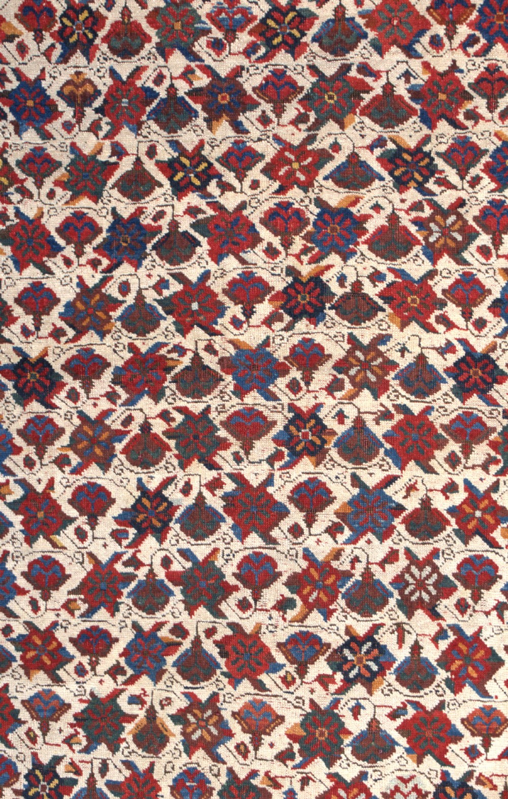 Antique Ivory ground Afshar rug 140x107cm View V