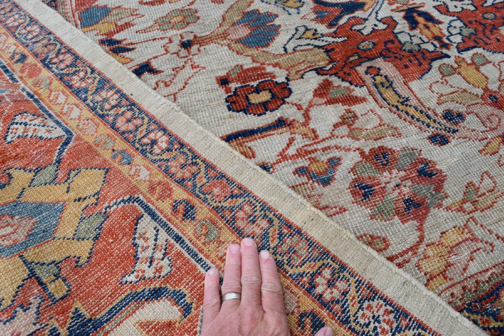 Fine antique Ziegler carpet 405x321 cm View XII