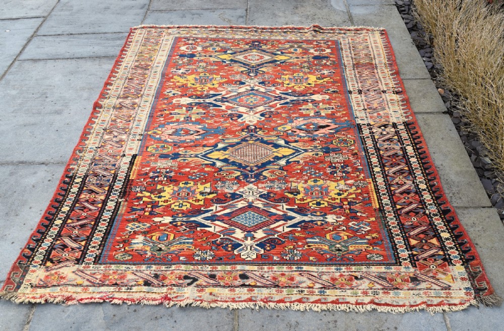 Antique Seychor Sumak rug 194x149cm View II