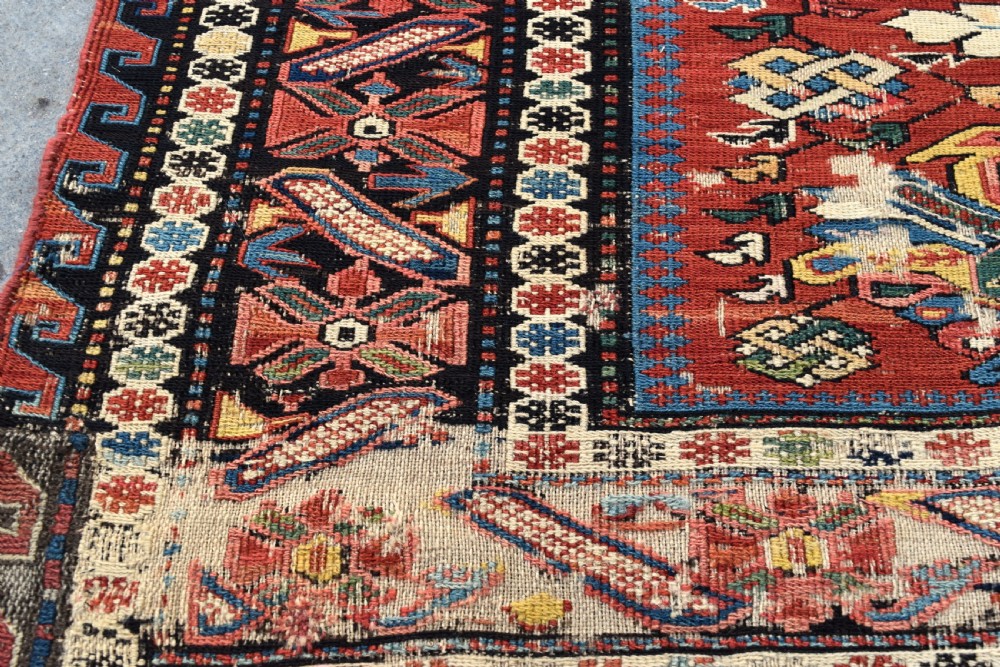 Antique Seychor Sumak rug 194x149cm View IV