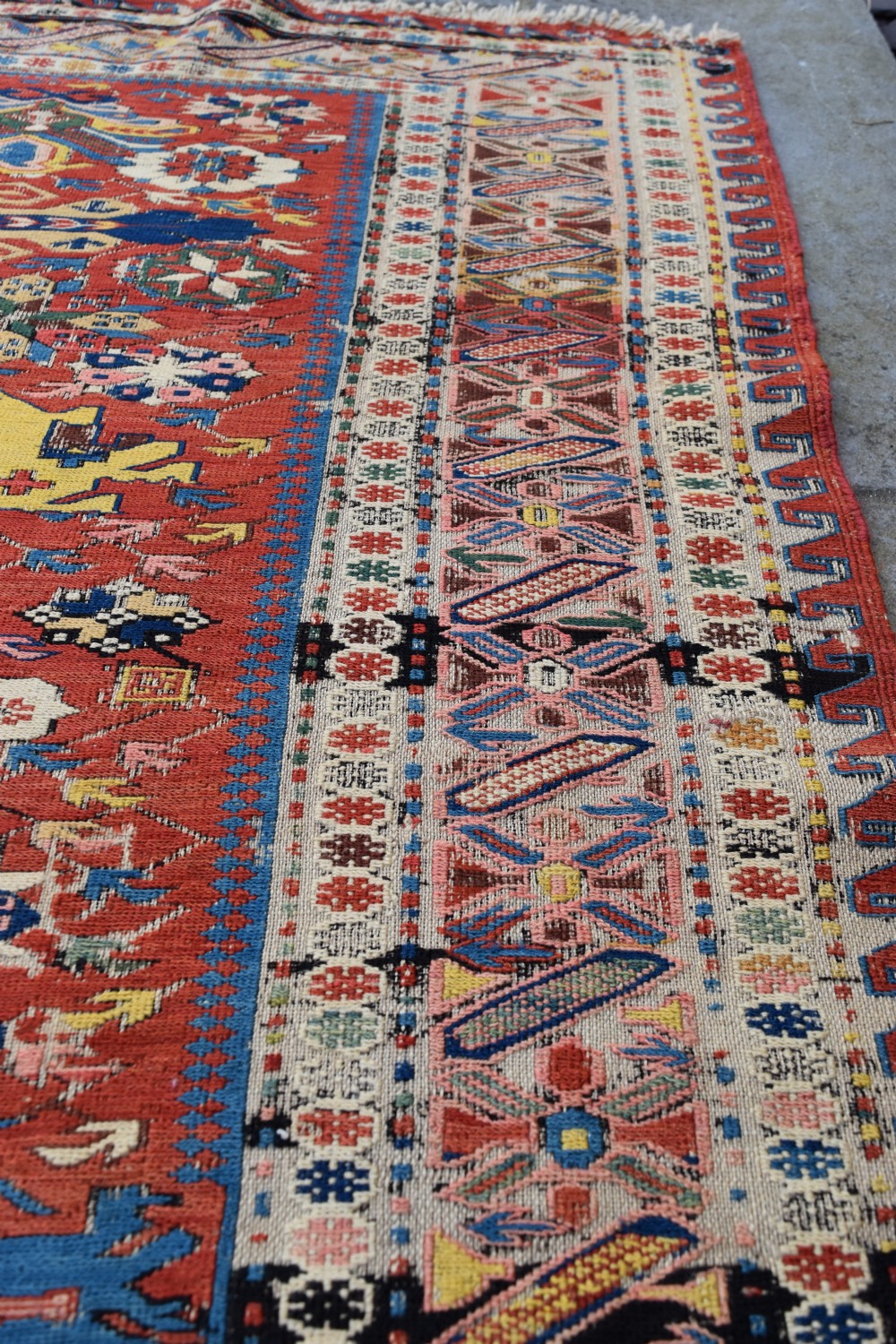 Antique Seychor Sumak rug 194x149cm View VI
