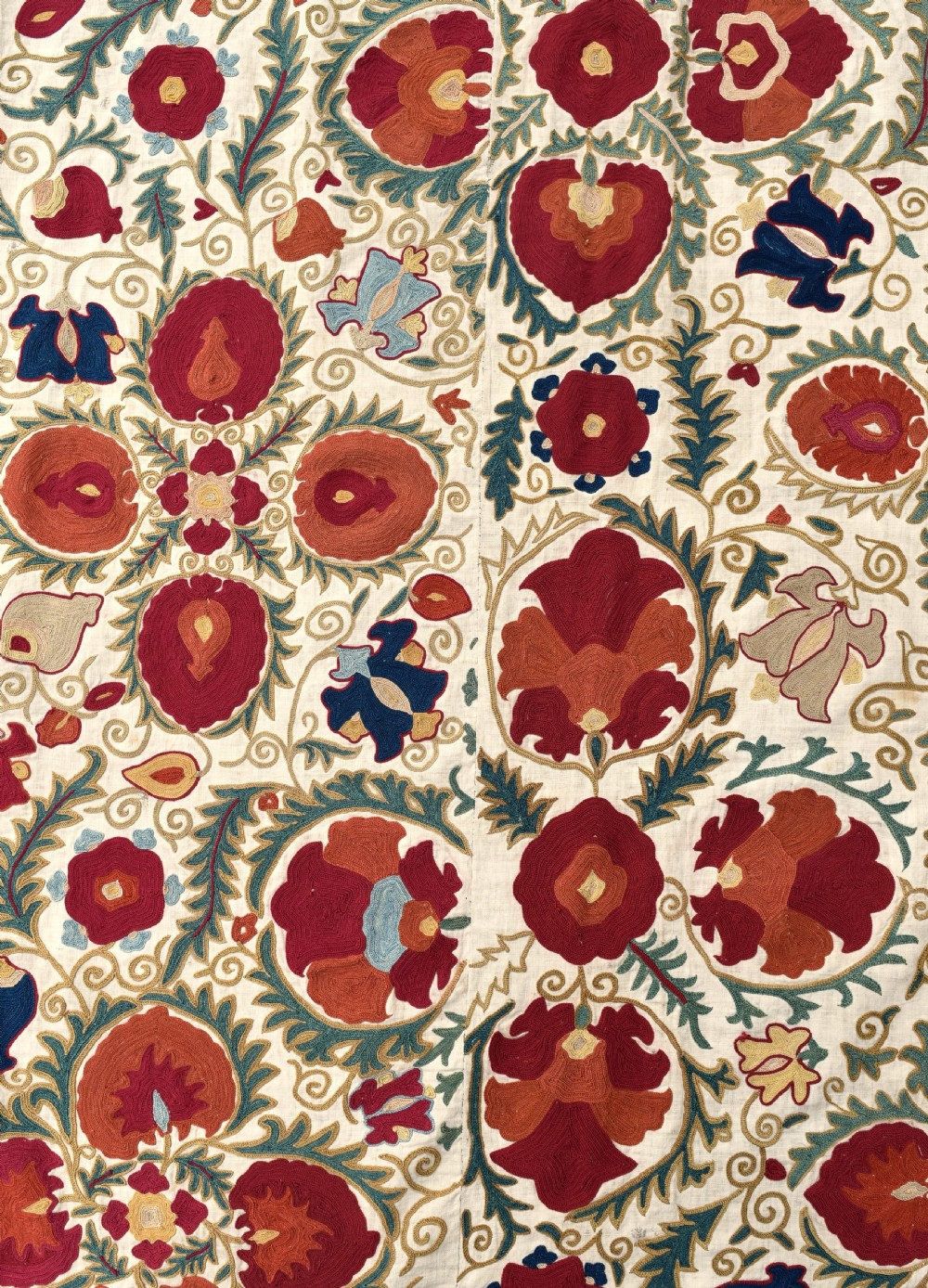 Fine antique Bukhara Suzani 258x168cm View IV