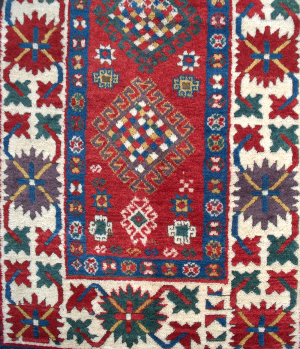 Antique Caucasian Kazak rug 231x120cm View III