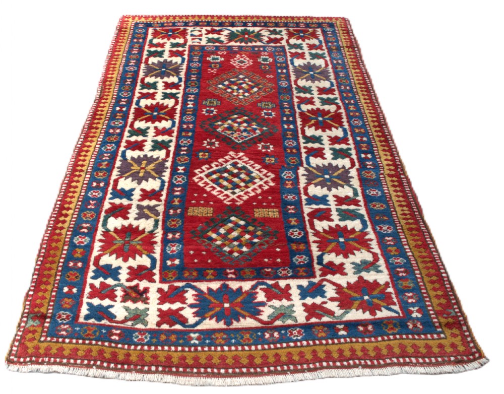 Antique Caucasian Kazak rug 231x120cm View IV
