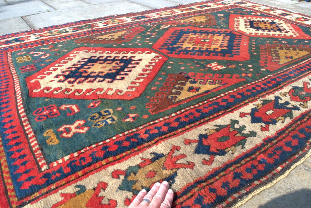 Antique Kazak rug 240x150 cm View III