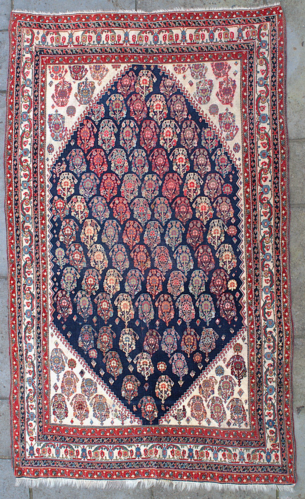 Antique Qaskuli tribal rug 228x138 cm