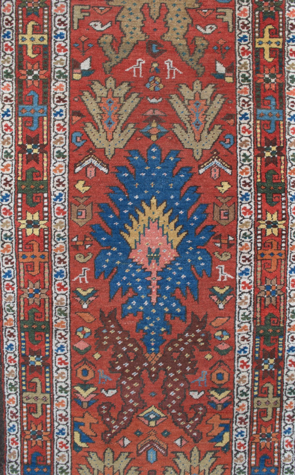An antique narrow Heriz runner 310x76 cm View IV