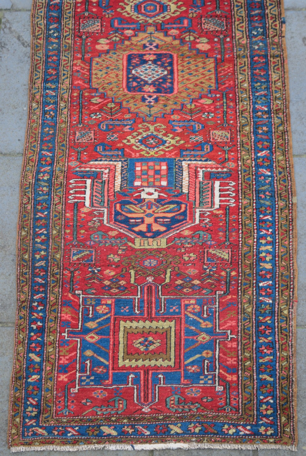 an antique Heriz runner 294x90 cm View III