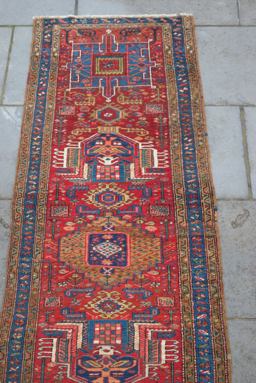 an antique Heriz runner 294x90 cm View VI