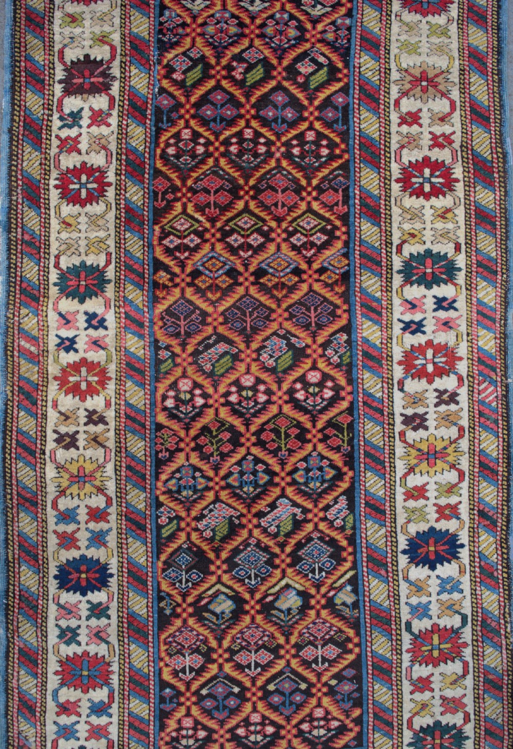 fine narrow Kuba runner 376X80 CM View IV