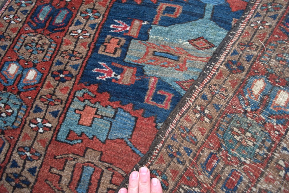 An antique Heriz runner 380x92 CM View III