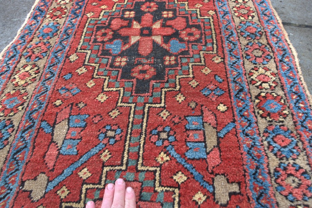 Antique Heriz narrow runner 265x73cm View V