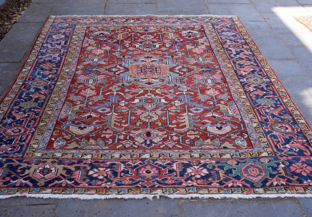 A small square Heriz carpet 256x214cm View II