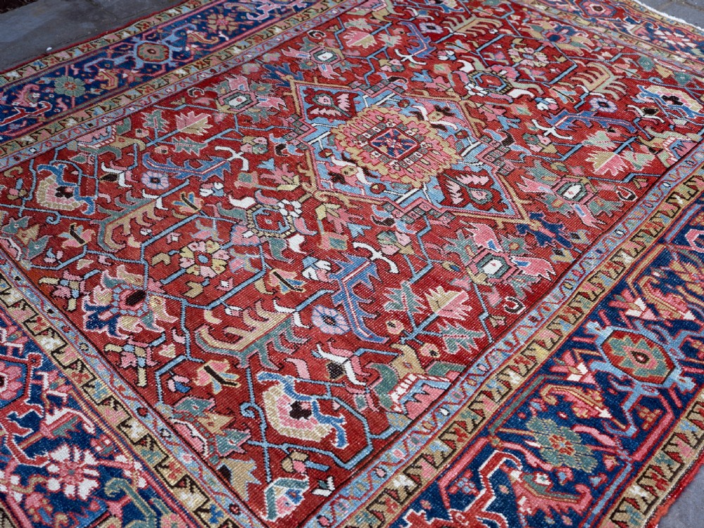 A small square Heriz carpet 256x214cm View III