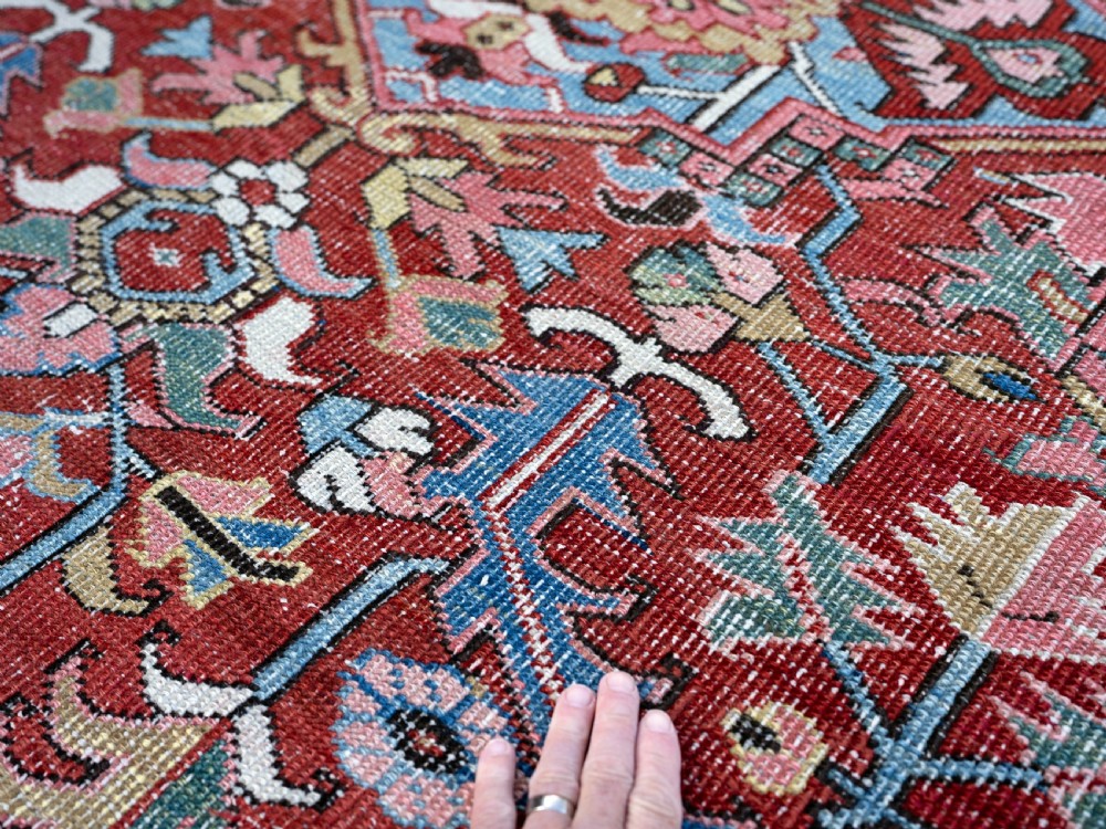 A small square Heriz carpet 256x214cm View IV