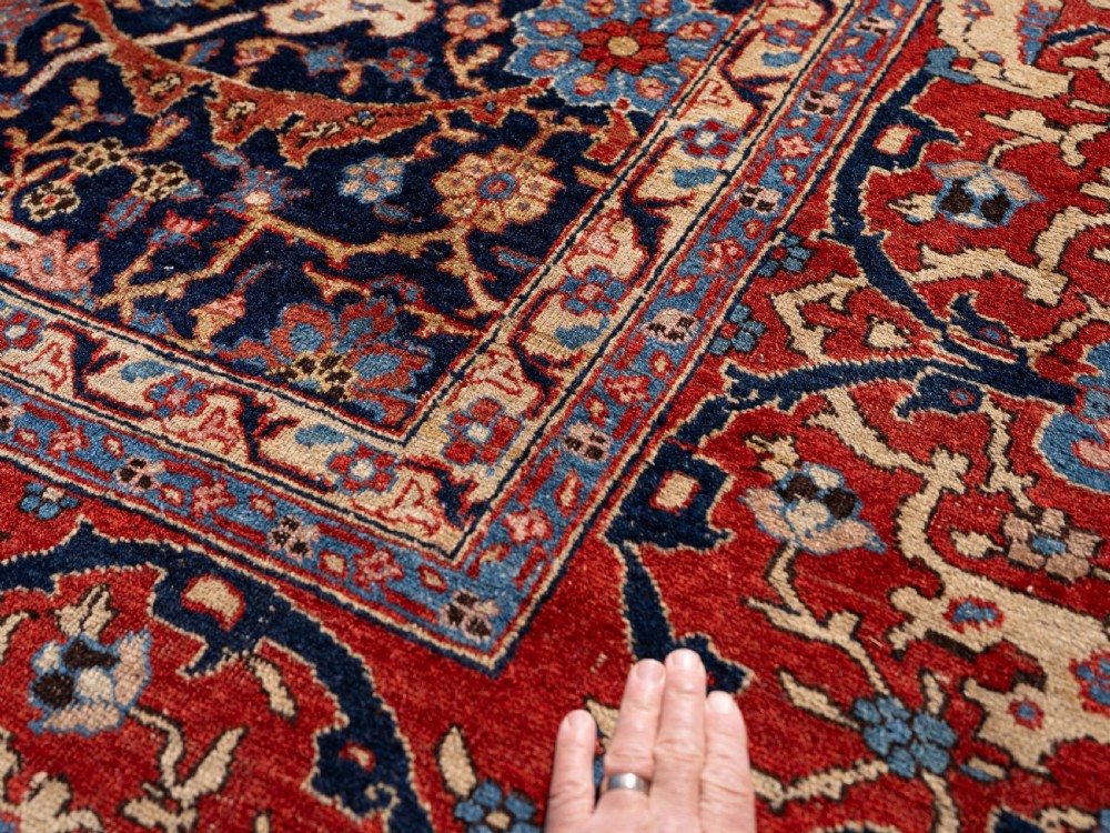 A large Tabriz carpet 379x302 cm View V