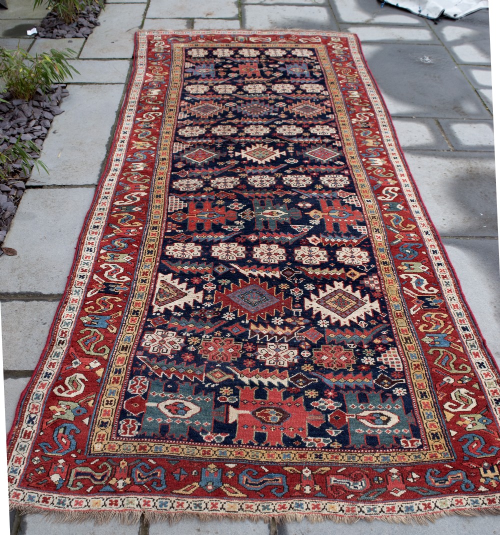 An Antique Kurdish rug  301x133cm View IV