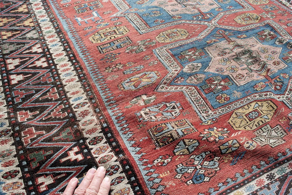 An Antique Kuba Sumak rug 189x143cm View V