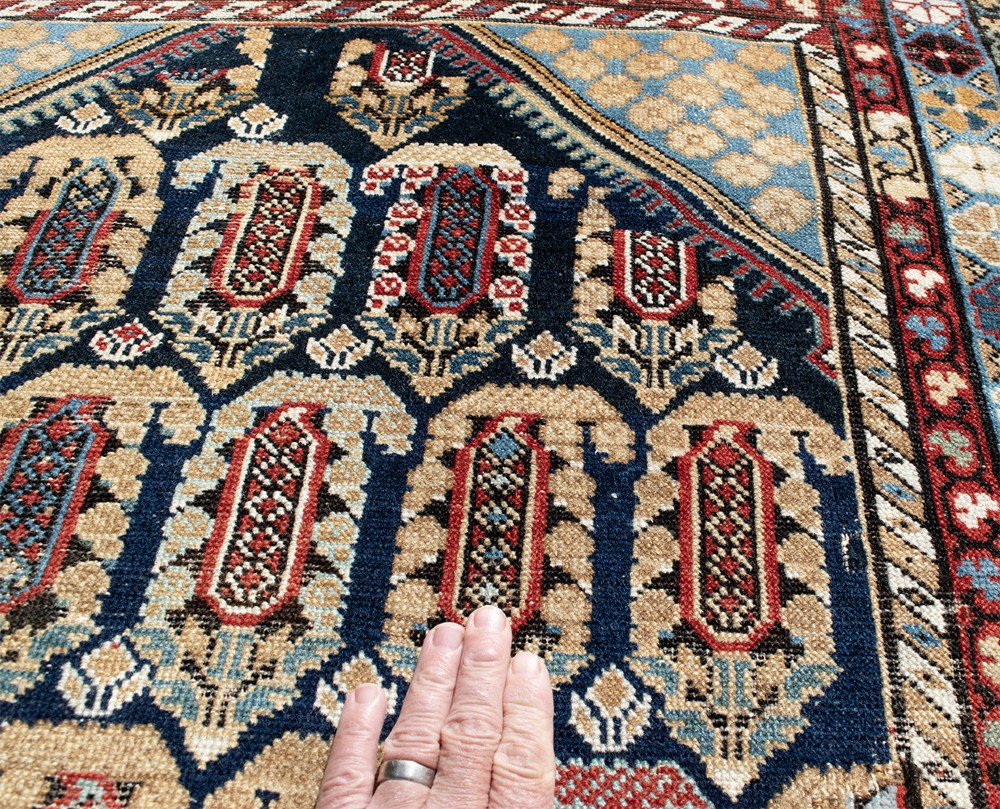 An antique Caucasian Khila rug 133x98cm View V