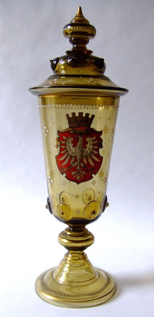 An Antique German\austrian Historismus Goblet & Cover