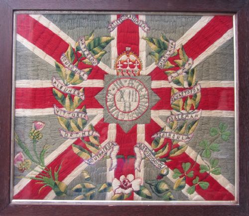 A Regimental Woolwork Picture Xiii Hussars