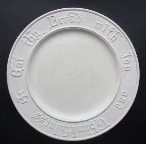 Victorian Saltglaze Bread Plate Circa 1880