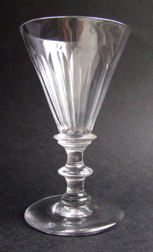 Georgian Facet Cut Gin or Brandy Drinking Glass