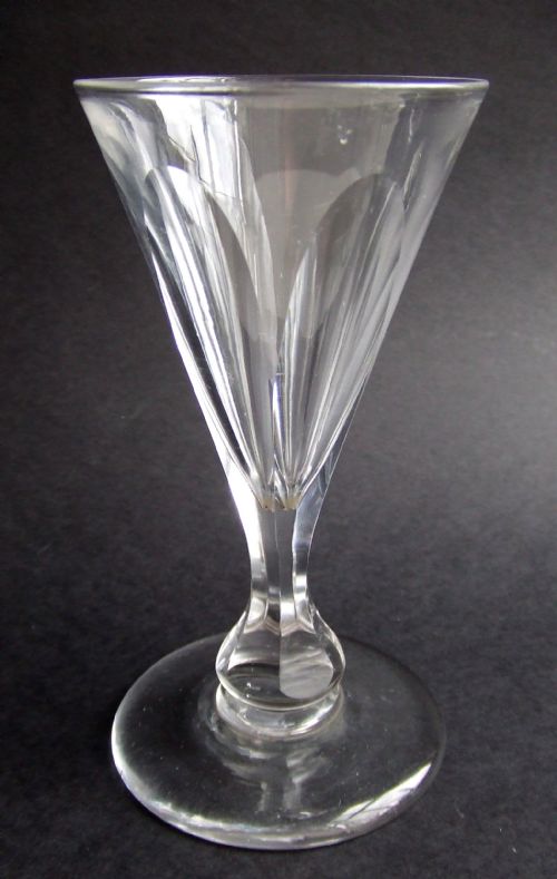 Georgian Facet Cut Drinking Glass Circa 1820