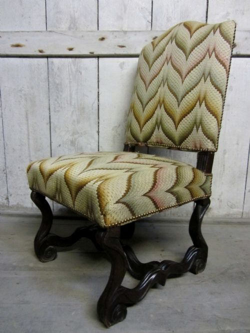 17th Century 'Os De Mouton' Chair with Bargello/flame Stitch Upholstery