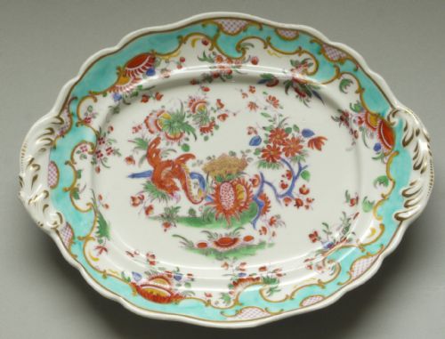 Chamberlains Worcester Jabberwocky Pattern Dish