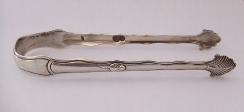 Antique Georgian Silver Sugar Tongs Philip Batchelor Circa 1770