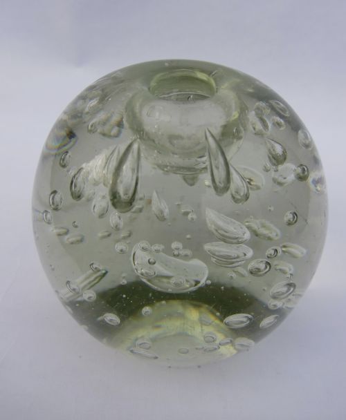 A Victorian Glass Dump Paperweight