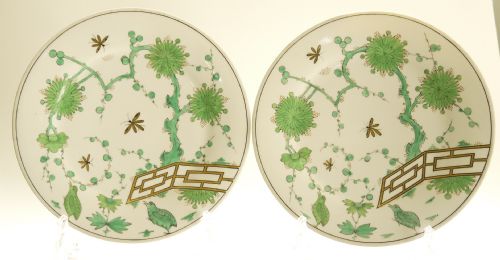 A Pair of Flight Barr & Barr Worcester Plates