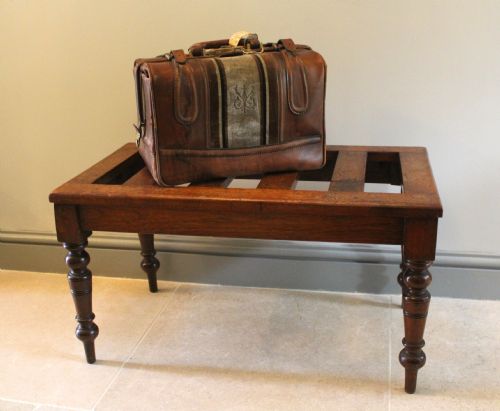 An Antique Victorian Mahogany Luggage Stand, Circa 1880