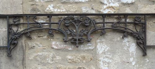 A Victorian Cast Iron Architectural Panel of Ornate Foliate Form