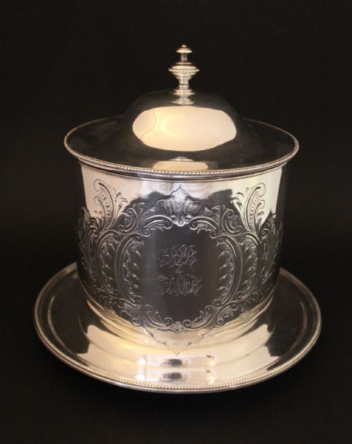 A Victorian Silver Plated Biscuit Barrel, Martin Hall & Co., Birmingham